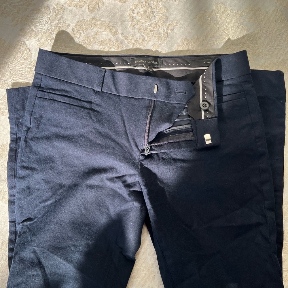 Banana Republic Navy Blue Sloan Pants